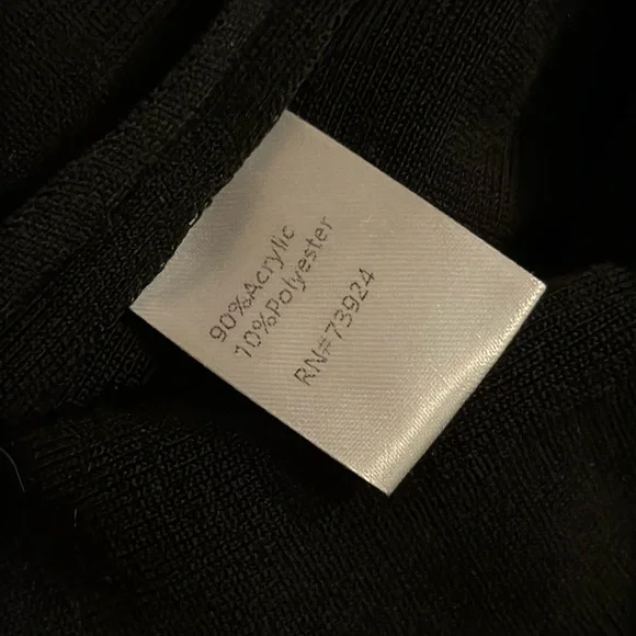 Ming Wang Crew Neck Knit Tank Black Dress 1X - Picture 5 of 5